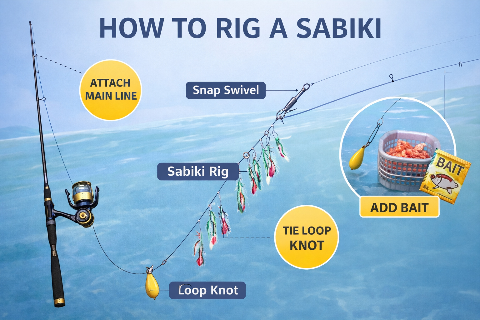 サビキの組み方
