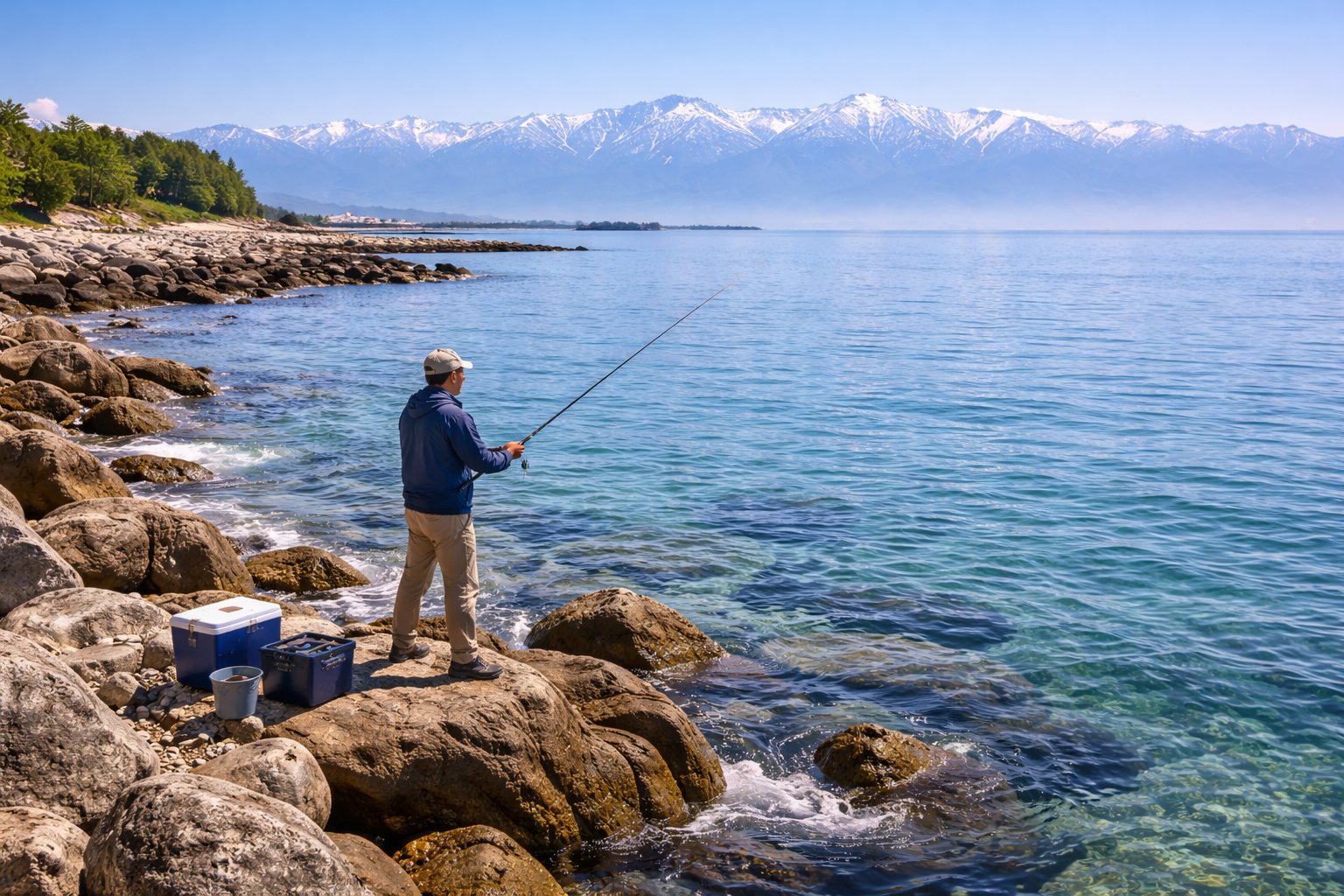 富山湾の岸釣り
