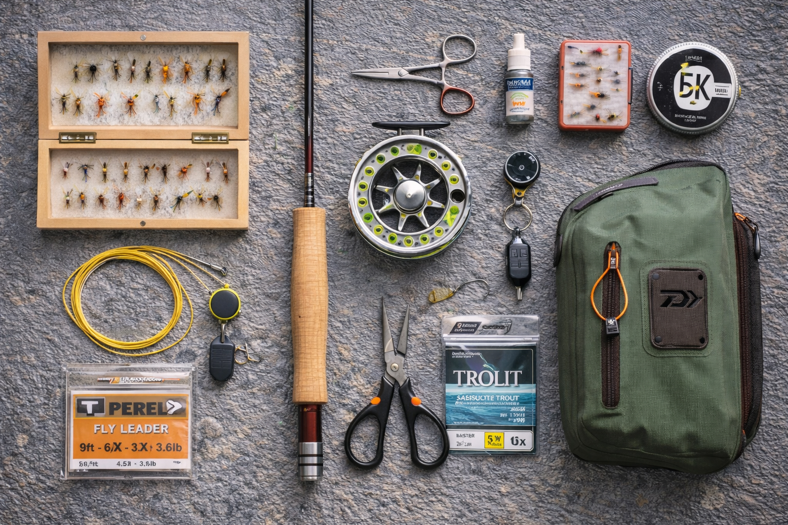 渓流フライの道具